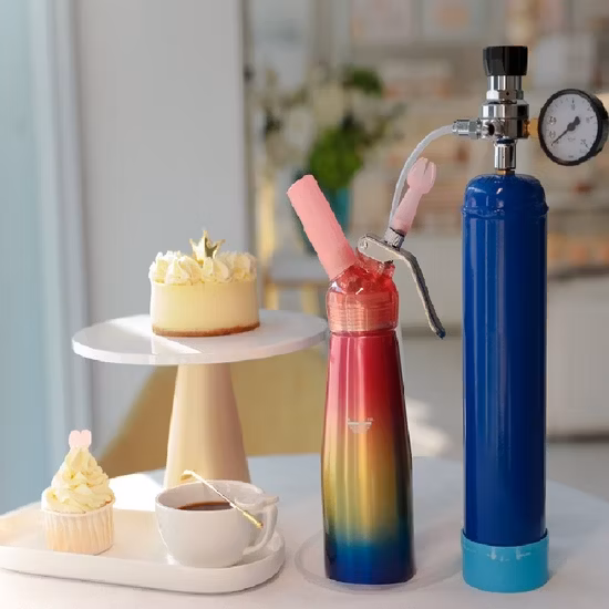 Protossido di azoto N2o 580 g di fabbrica per uso alimentare per gas N2o caricatore crema